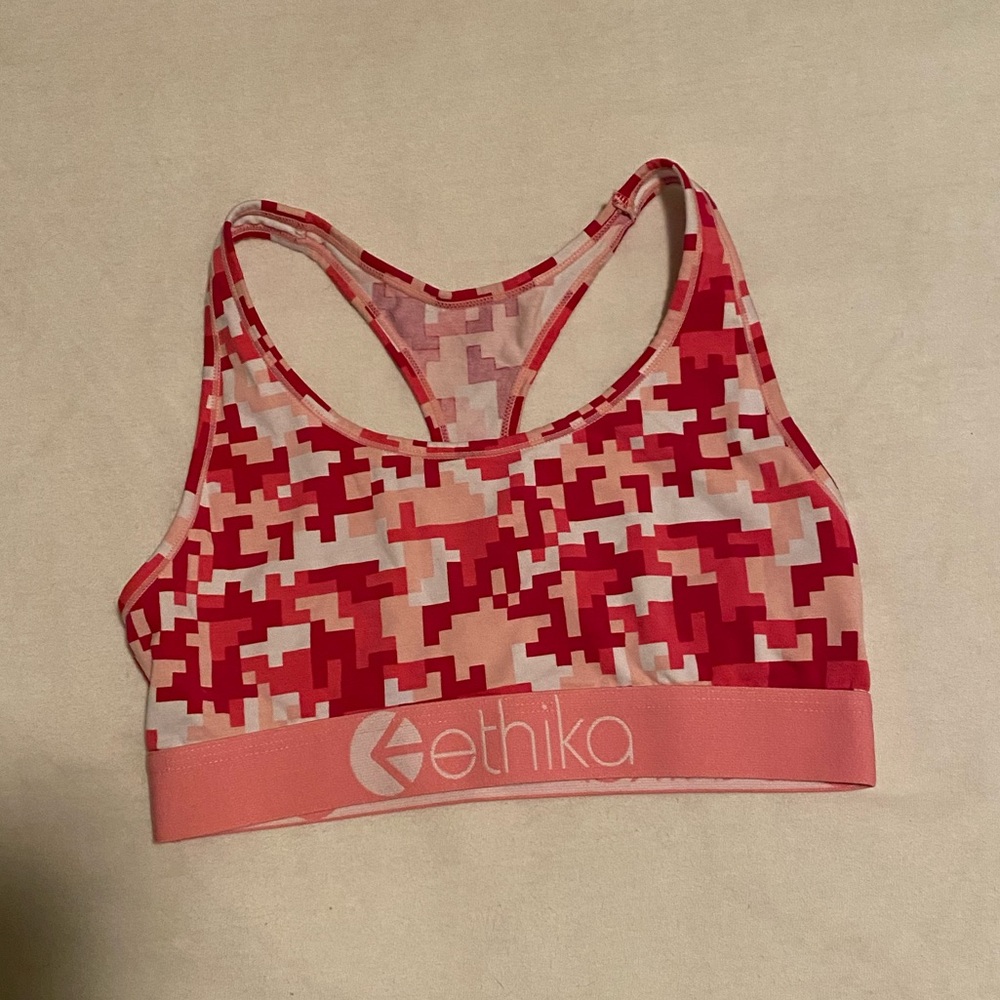 Ethika sports bra medium pink digi camo